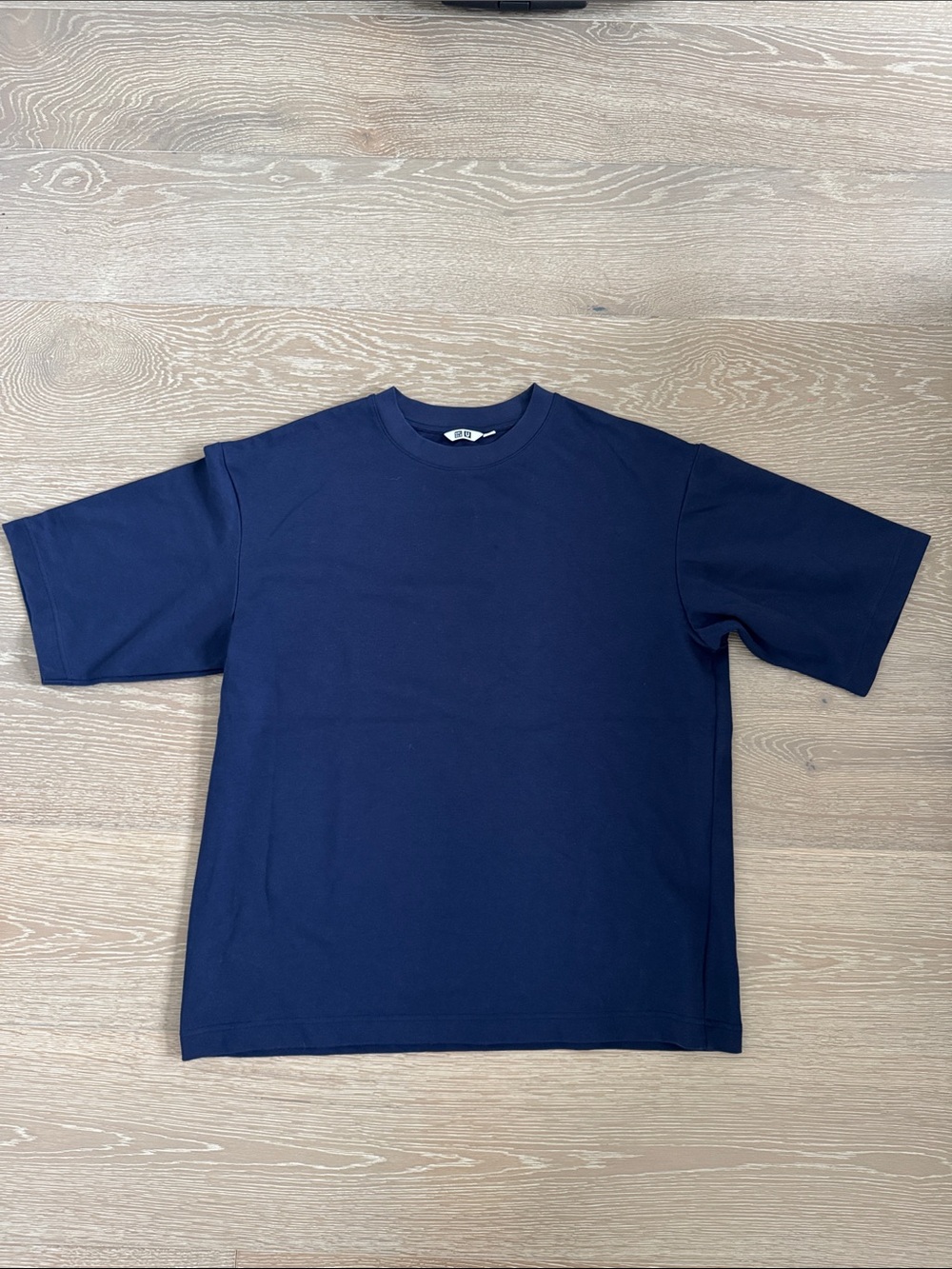 Uniqlo Men's Short Sleeve AIRism Crew T-Shirt — Navy